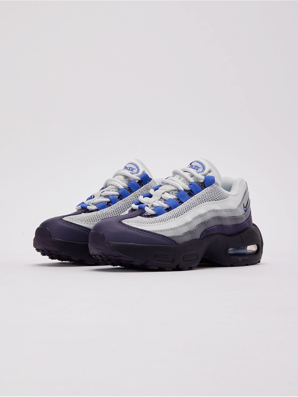 Nike Kids' Air Max 95 in White, Blue & Purple